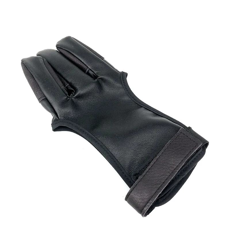 

Synthetic Leather Gloves Protector Three-finger Archery Shooting Bow Training High Quality