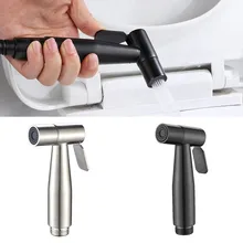 Handheld Matte Black Bidet Toilet Sprayer Douche Shattaf Shower Head Muslim Hygiene Set Toilet Self Cleaning Shower Head