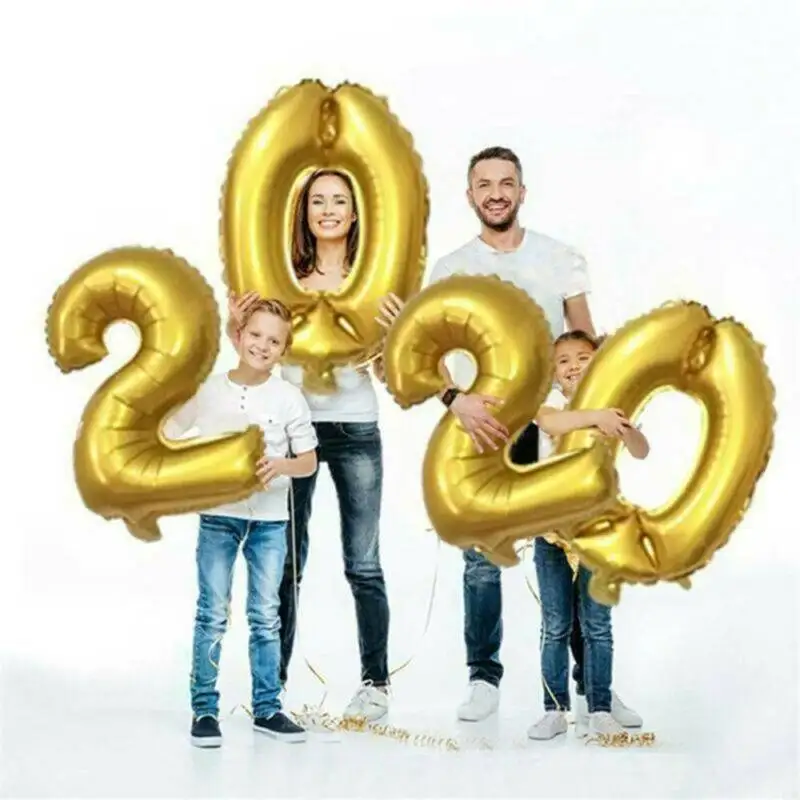 28 шт./компл. Happy год Звезда любви клипсы для воздушных шаров рождественские шарики Свадебные украшения во-первых День рождения Фольга шара с цифрой