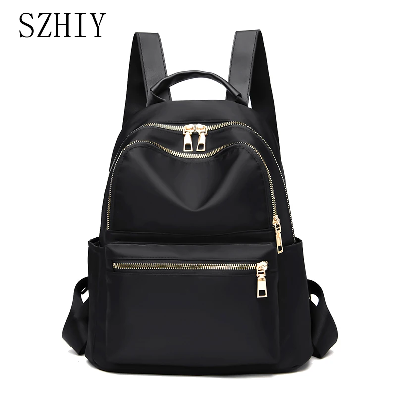 

Casual Bolsas Femeninas Oxford Cloth Backpacks Mochilas Escolares Para Adolescentes Waterproof Bag Bolso Grande Anti-theft Black
