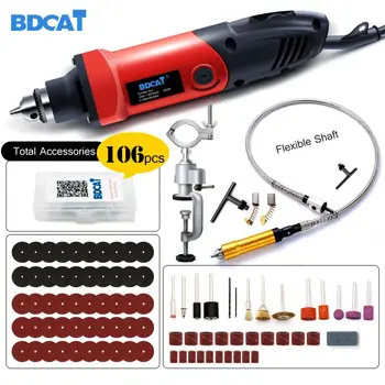 

BDCAT 400W Mini Electric Drill dremel With 6 Positions Variable Speed Dremel Style Rotary Tools Mini Grinding Power Tools