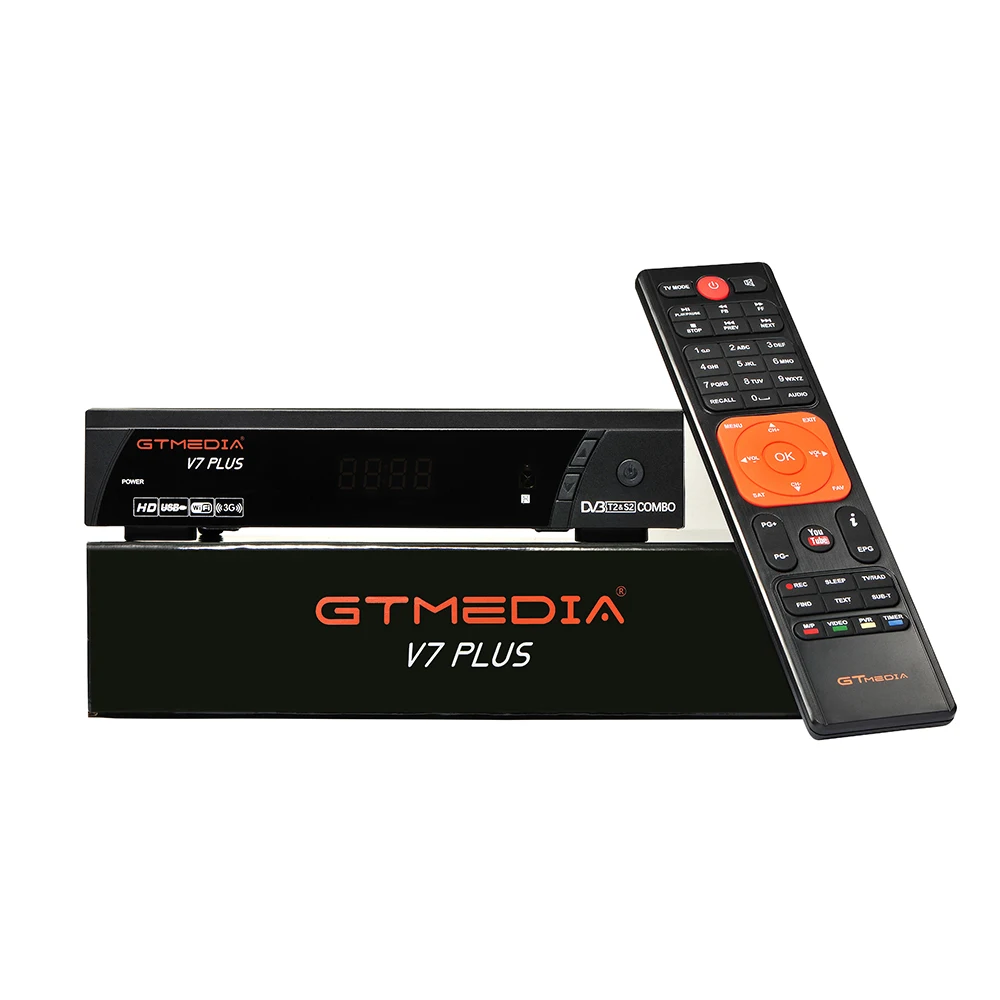 Новое поступление GTMEDIA V7 плюс DVB-S2 DVB-T2 спутниковый ТВ комбинированный приемник Поддержка H.265+ Испания Италия Cccam 5 Клайн
