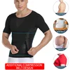 Chemises de Compression pour hommes, vêtements de modelage de l'abdomen, gaine amincissante, Corset réducteur de taille, entraîneur de taille, hauts Slim ► Photo 3/6