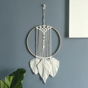 

Macrame Home Decor Bedroom Sleeping Background Dream Catcher Wedding Nordic Style Pendant Craft Hand Woven Wall Hanging Tapestry