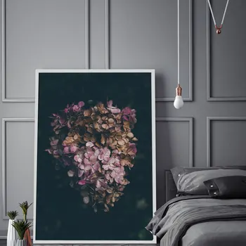 

Garden Roses Posters Prints Hydrangeas Succulent Canvas Painting Nordic Flower Wall Pictures For Living Room Prints Home Decor