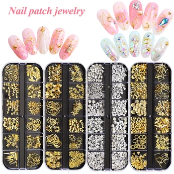 

12 Grid/Set Holographic Nail Glitter Sequins Sparkly 3D Thin Butterfly Flakes Polish Decor for Nail Art Accessorie Free shipping
