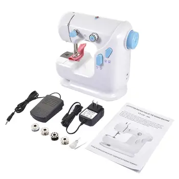 

306 Mini Electric Sewing Machine With Extension Board LED Light Multifunctional Sewing Machine For Home Use