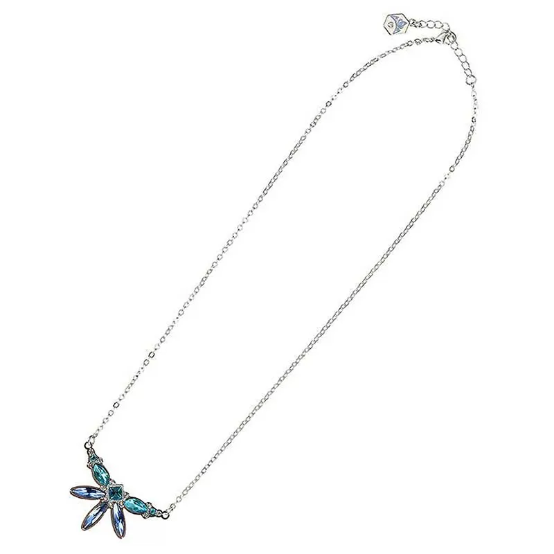 Elsa Necklace Эльза белое платье для девочки Снежная королева 2 концом платья Эльза Вдохновленный Косплэй костюм фильм для ролевых игр и Снежинка», костюмы с набивным рисунком - Цвет: Elsa Necklace