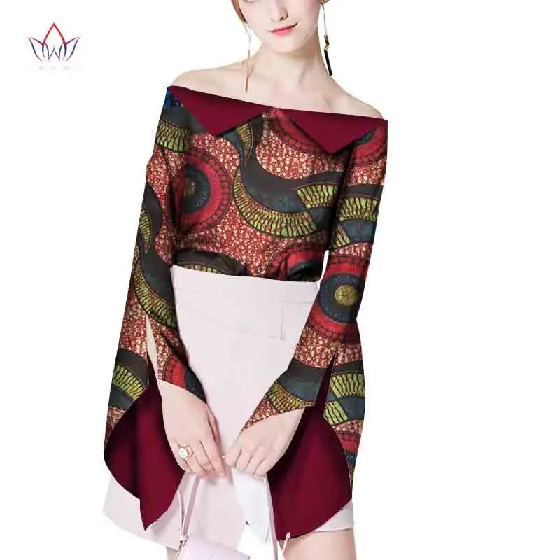 summer african clothing for women 6xl Dashiki other sexy Top one piece african clothes plus size cotton jacket print WY2051 - Цвет: 15