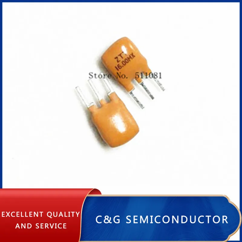 100PCS Ceramic Resonators ZTT 16MHZ 16.000MHZ 16M 3P DIP-3 ZTT16M