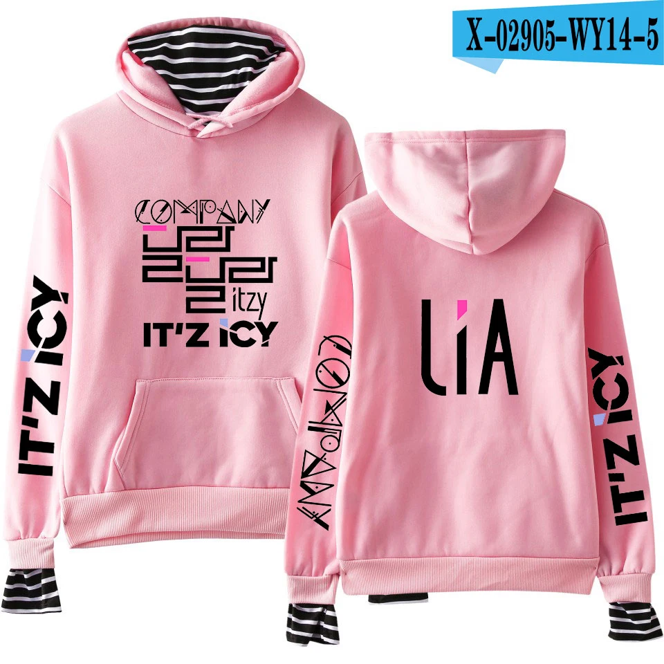 Harajuku Толстовка KPOP ITZY YEJi LiA толстовки Женская одежда пуловер Одежда для девочек женская уличная негабаритная Толстовка - Цвет: 22
