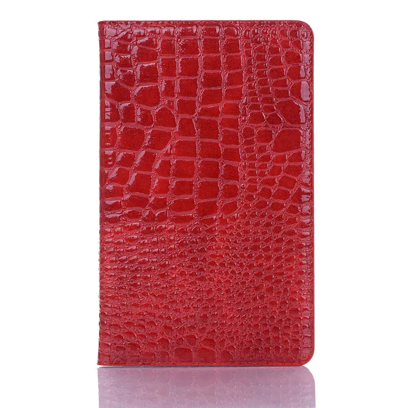 Red Чехол для samsung Galaxy Tab A 8,0 чехол SM-T290 чехол SM-T295 T290 T295 «крокодиловая кожа класса люкс из искусственной кожи смарт планшетный чехол Fundas - Цвет: Red