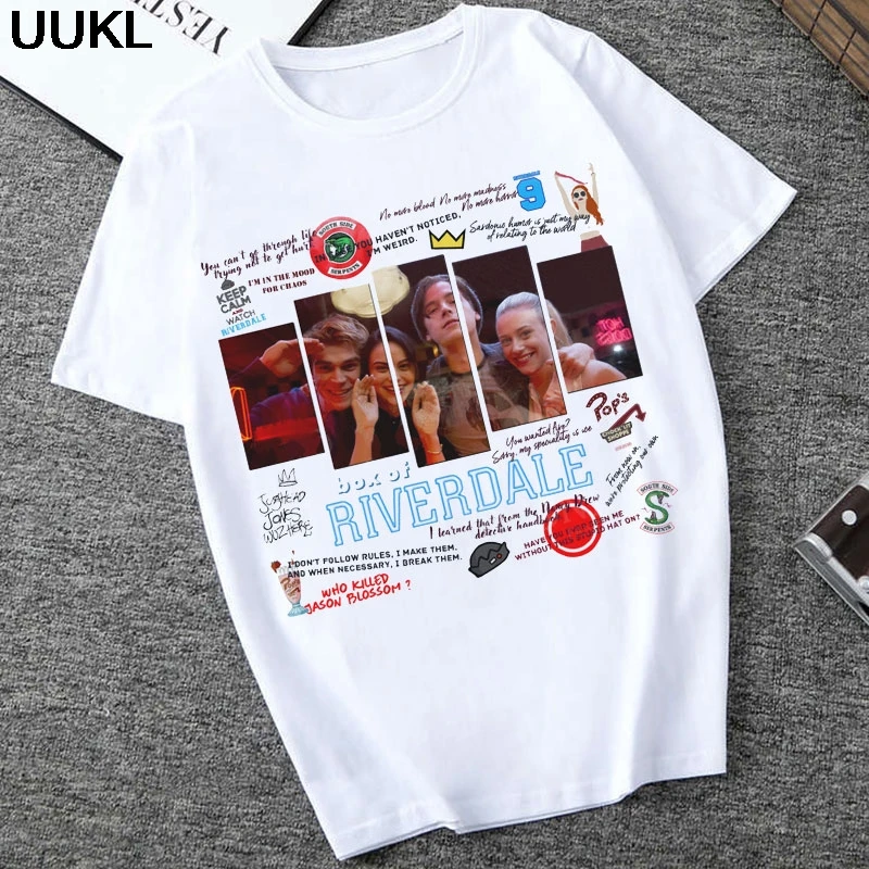 UUKL Poleras Mujer De Moda 2020 летняя модная новая футболка с надписью Riverdale Harajuku женская