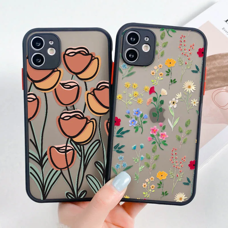 For Iphone 12 Pro Max Case iPhone 11 Fundas Iphone 7 8 XR X XS SE 2020 6 6s Plus 12Pro Mini Camera Len Protection Fundas Covers
