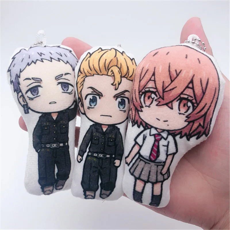 Anime Tokyo Revenger Baji Mikey Figure 1469 Badges Nonwoven Fabric Button  Brooch Pin Gifts Kids Toy