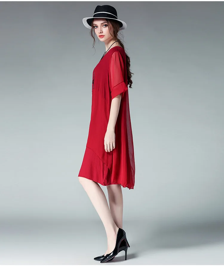 Boho 2 шт., женское платье большого размера, весна, свободное шифоновое платье, 4XL размера плюс, Женская офисная одежда, vestidos de festa