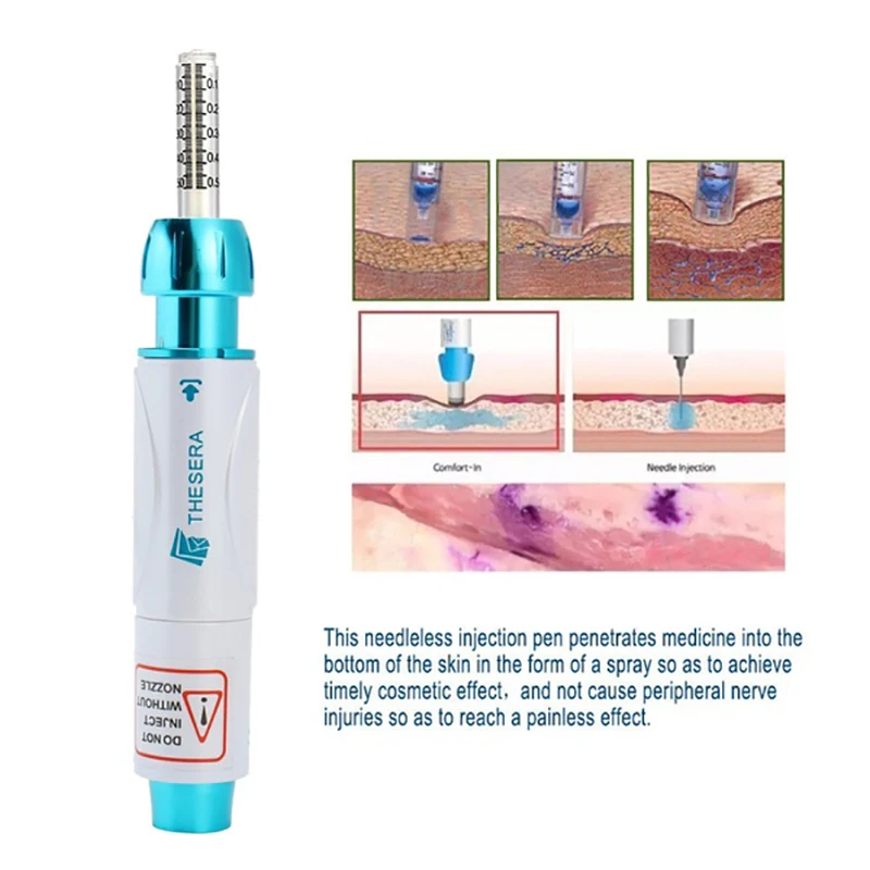 0.5ml Stabilizer pressure hyaluronique pen needle free Gun injection hylauron pen for Anti-Wrinkle lip filler