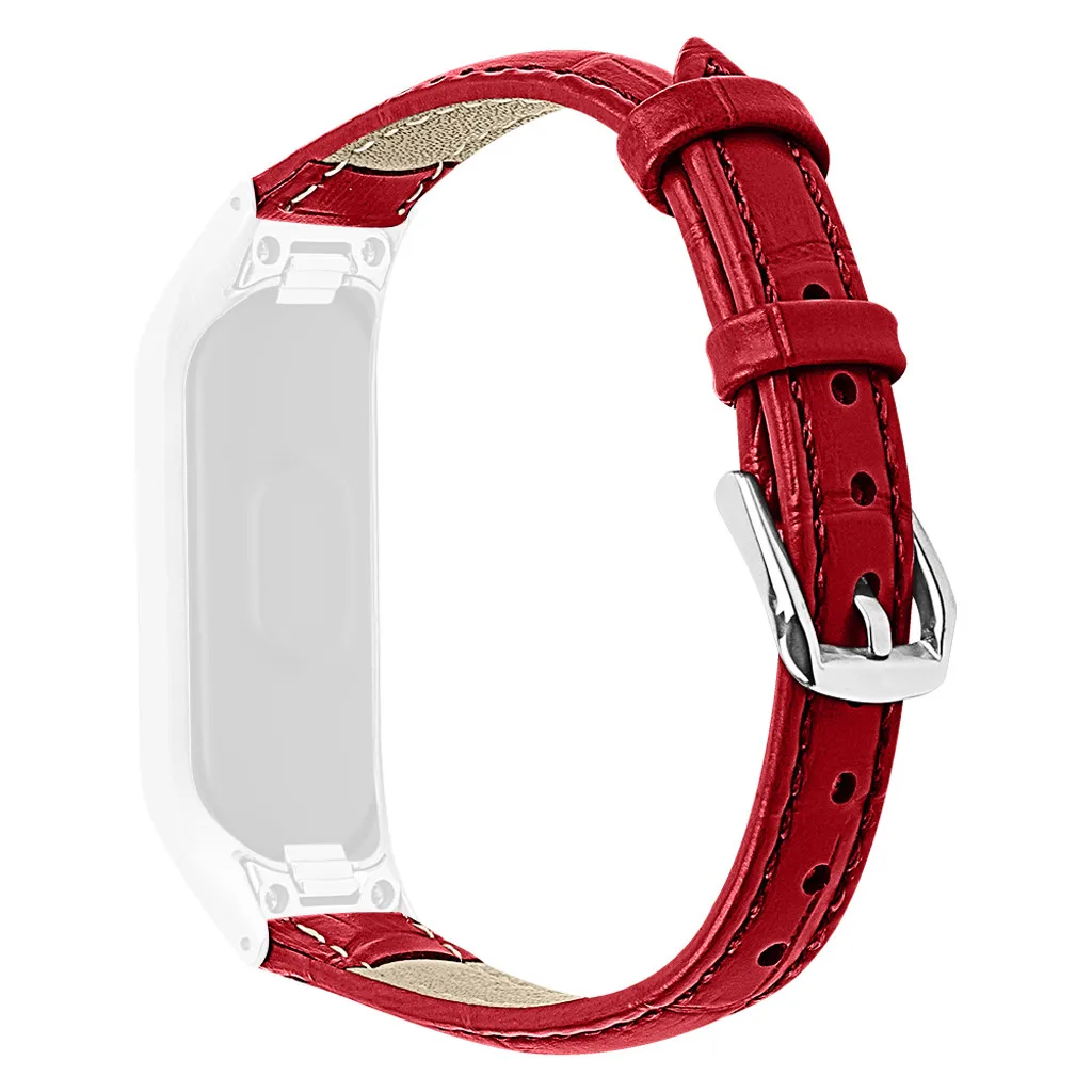 Ouhaobin кожаный ремешок для samsung Galaxy fit-e SM-R375 наручный ремешок с металлической рамкой сменный ремешок 724#2