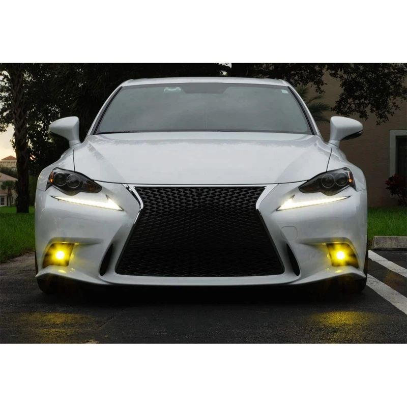  LED Fog Lights Fog Lamp Assembly High Power LED Projector F-Sport 3000K Gold Yellow for 2014 2015 2 - 4000580277781