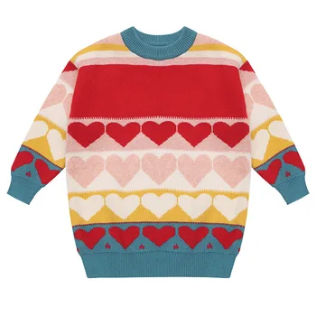

Long Sleeve Girls Clothes Lovely Knitting Mini Dress Autumn Winter Costume Princess Dress Kids Christmas Clothes
