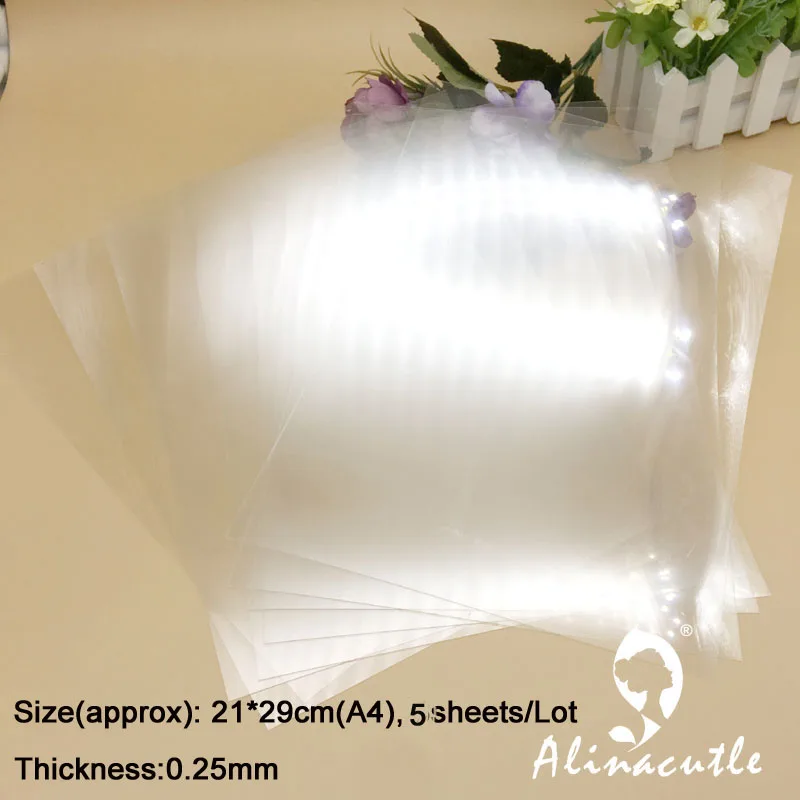 Alinacutle PVC Plastic Sheet for DIY Scrapbooking Handmade shaker Card Album Photo Frame - Image 5