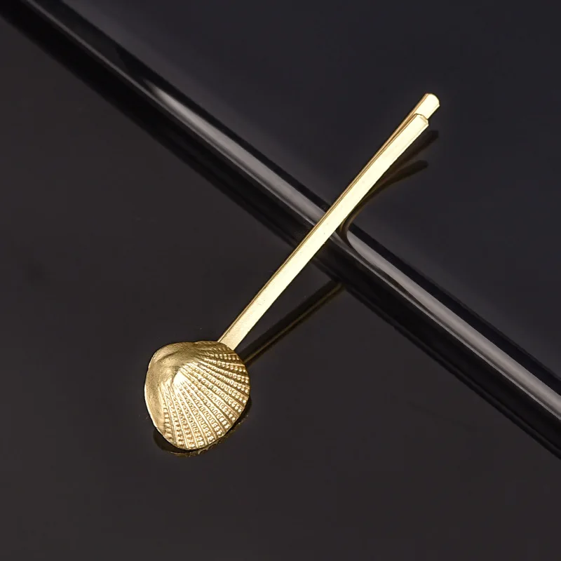 Headwear For Girls Women Hairpin Pearl Children Kid Hair Accessories Fashion Gift Hairgrip Women Beach Shell Starfish Bohemia - Цвет: Gold