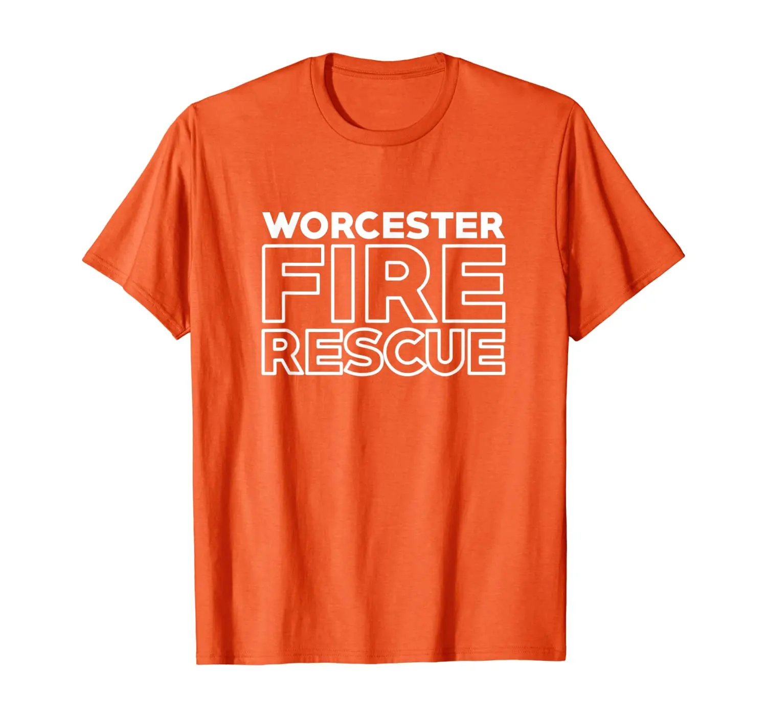 Worcester Fire Rescue Massachusetts Firefighter T-Shirt | Мужская одежда