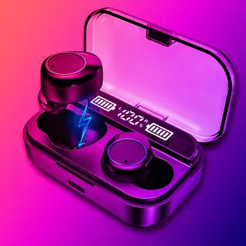 

FLUXMOB wireless HIFI earphones TWS Bluetooth 5.0 noise canceling headset mini earbuds with charging box for charging smartphone