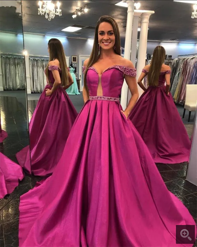 Vestido de festa с плеча линии вечерние платья для любимой отделка по горловине расшитые блестками вечерние платья Лидер продаж