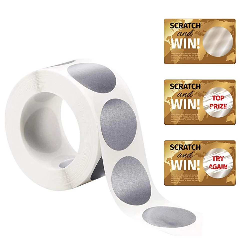 

Round Scratch Off Sticker Party Activity Sticker 300Labels stickers scrapbooking for Package stationery sticker