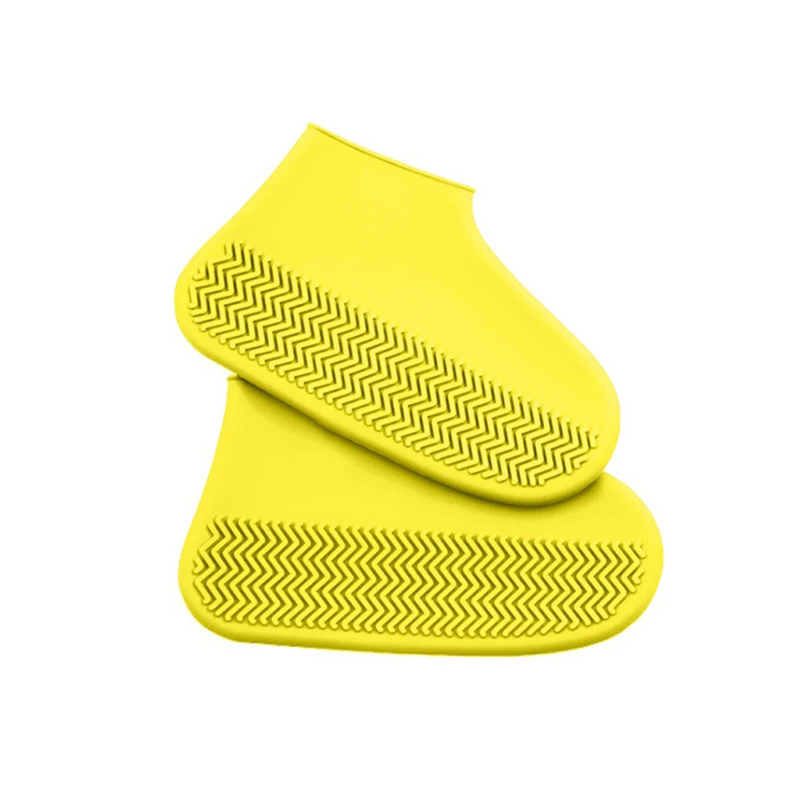 1 пара водонепроницаемых многоразовых силиконовых чехлов для обуви S/M/L, защитные пленки для обуви, дождевые сапоги, чехлы для походов на открытом воздухе, дождливые дни - Цвет: Y