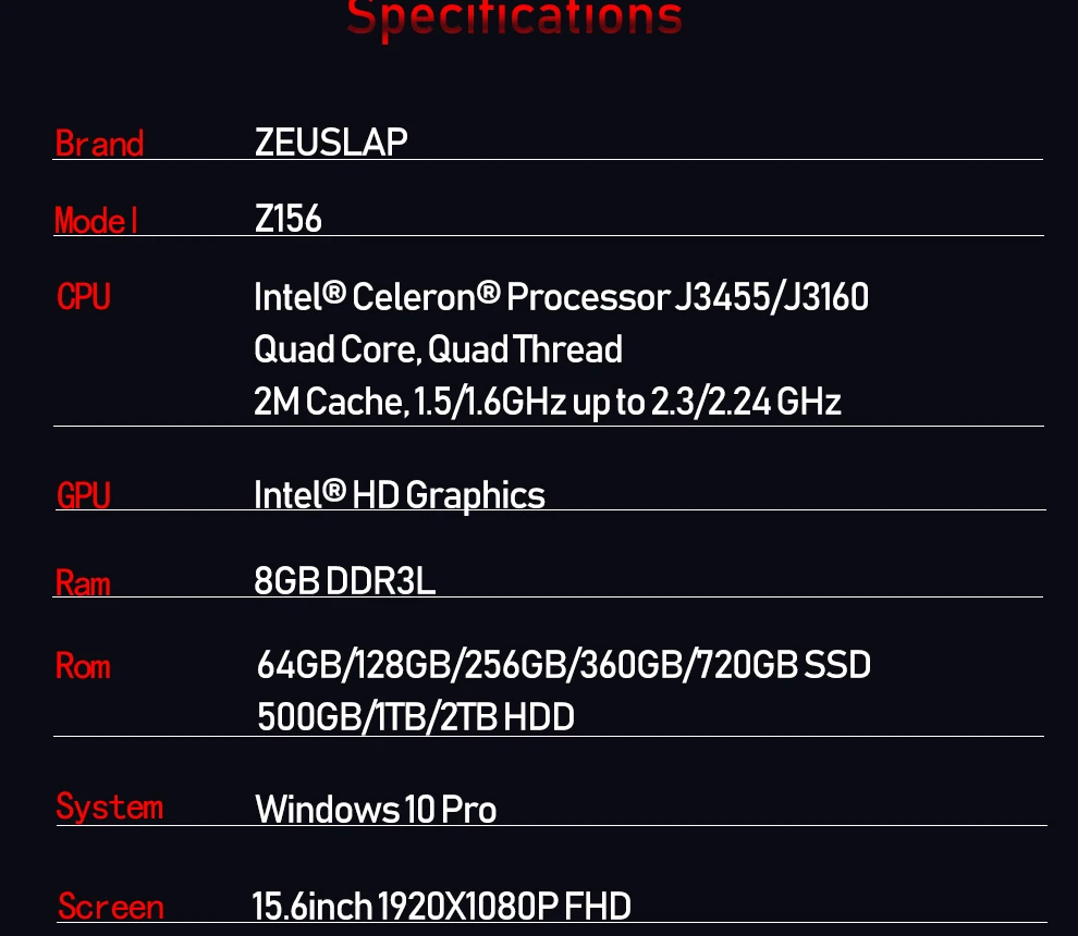 15,6 inch 8 Гб Оперативная память+ 920 ГБ 360 гб 256 ГБ 128 Гб SSD ноутбук Intel 4 ядра Процессор 1920X1080P Full HD для дома, офиса, школы Тетрадь компьютер