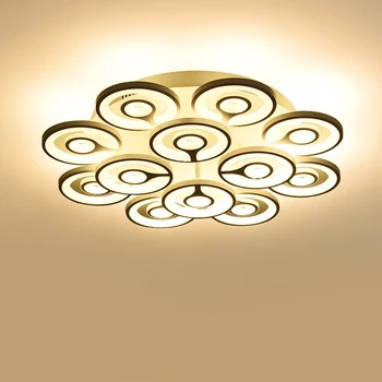 

Modern Iron Creative Acrylic Ceiling Lamp LED Stepless Dimming Three Color Dimming Living Room Bedroom Lamp Dining Room Lamp