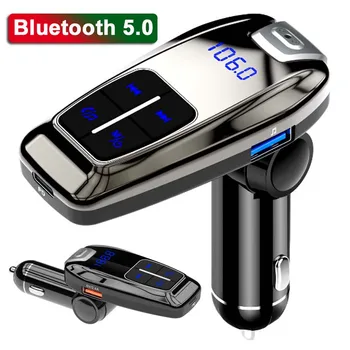

Bluetooth 5.0 MP3 Player FM Transmitter Stereo Music Player with MIC for Handsfree Support TF Card / U Disk PD 3.0 Fast Charge