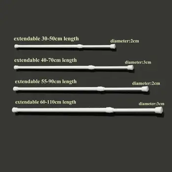 

Spring Telescopic Voile Tension Curtain Curtain Rail Loaded Shower Pole Rod