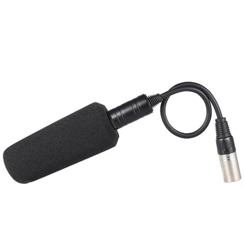 

Photography Interview Meeting Sound Stereo Video Recording Camera Microphone With Holder Indoor Outdoor Audio Anti Interference