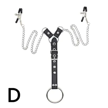 Bondage Metal Nipple Clamp With Metal Chain Fetish Breast Labia Clips Stimulation Massager BDSM Torture Adult Games Sex Players 5