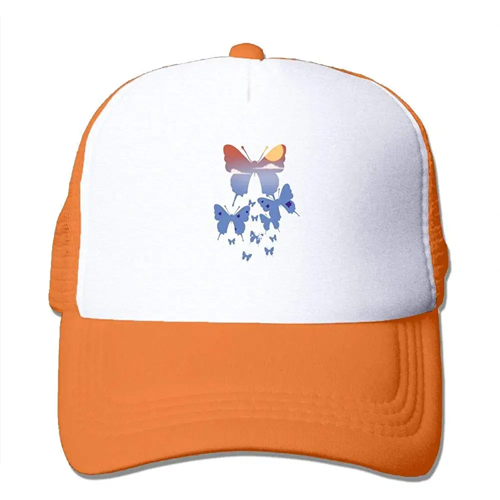 Tsdfccreativ Бабочка защита от солнца регулируемые шапки быстросохнущая сетчатая шляпа оранжевый