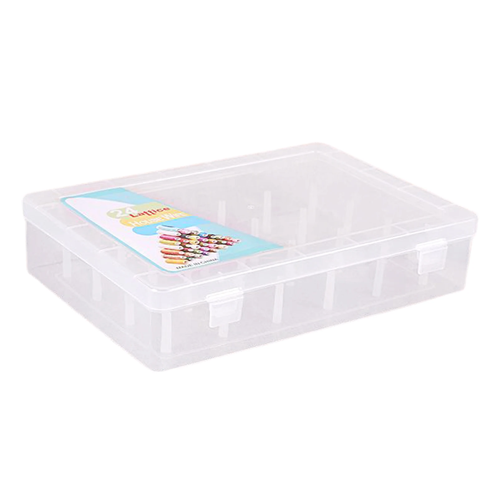 Empty Sew Threads Box 11x7.672.48 inch Durable Professional Sewing Yarn Spools Containers Storage Case with Support Poles