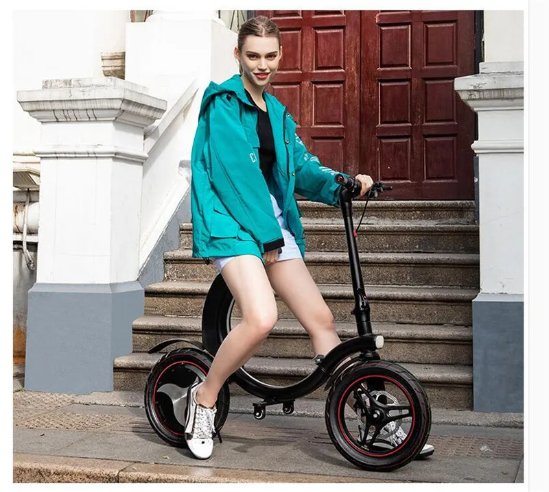 Daibot Two Wheel Electric Scooter Electric Bicycle 14 Inch 500W Portable Mini Folding Adult Electric Bicycle  (7)