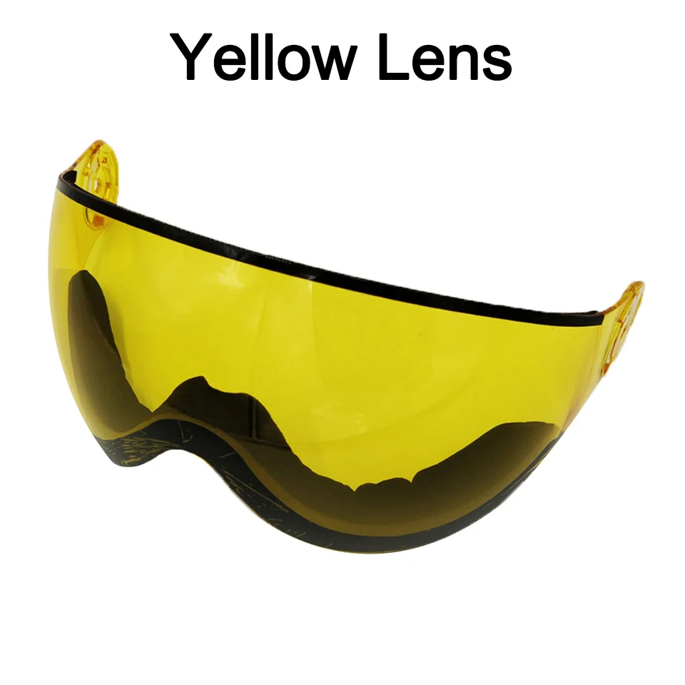Yellow Lens LOCLE лыжный шлем ультралегкий PC+ EPS CE EN1077 мужской женский лыжный шлем для спорта на открытом воздухе сноуборд/скейтборд шлем - Цвет: Yellow Lens