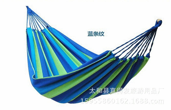

Cotton Double Hammock Custom Thick Cotton Cloth Hammock New Style Hammock