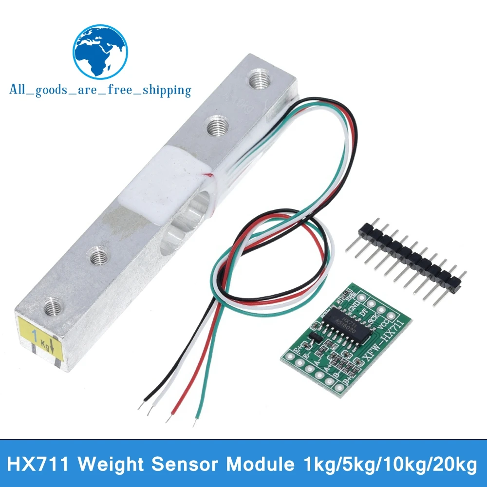 HX711 AD Weighit Amplifier Module Pressure Sensor 20kg Load Cell Weighing Sensor Portable Electronic Kitchen Scale