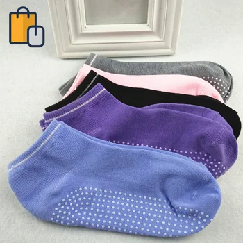 

New 1 Pair Women Socks Cotton Non Slip Socks Rubber Dots Ankle Socks Short Socks