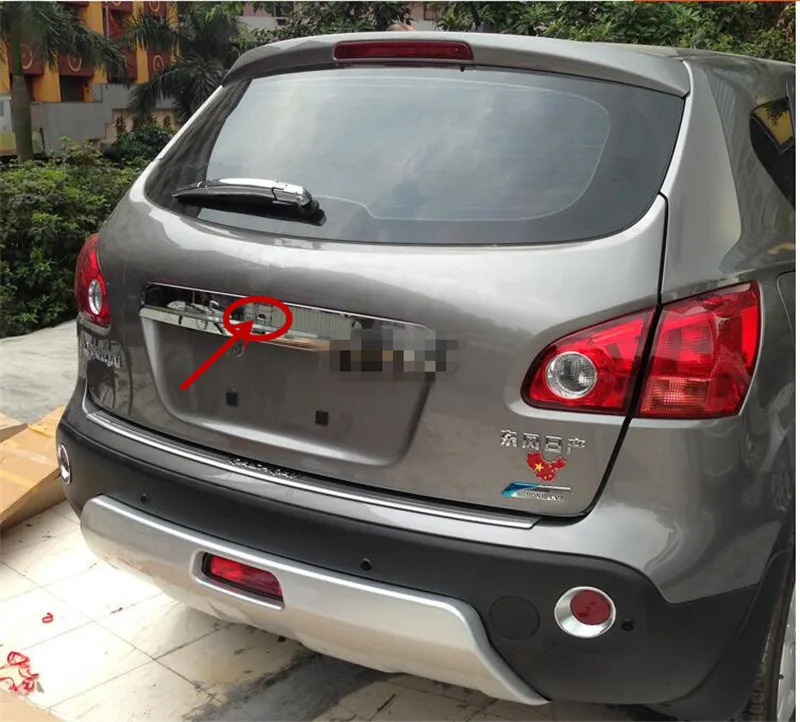 Хромированная крышка багажника из АБС пластика для NISSAN QASHQAI DUALIS 2007 2013 отделка