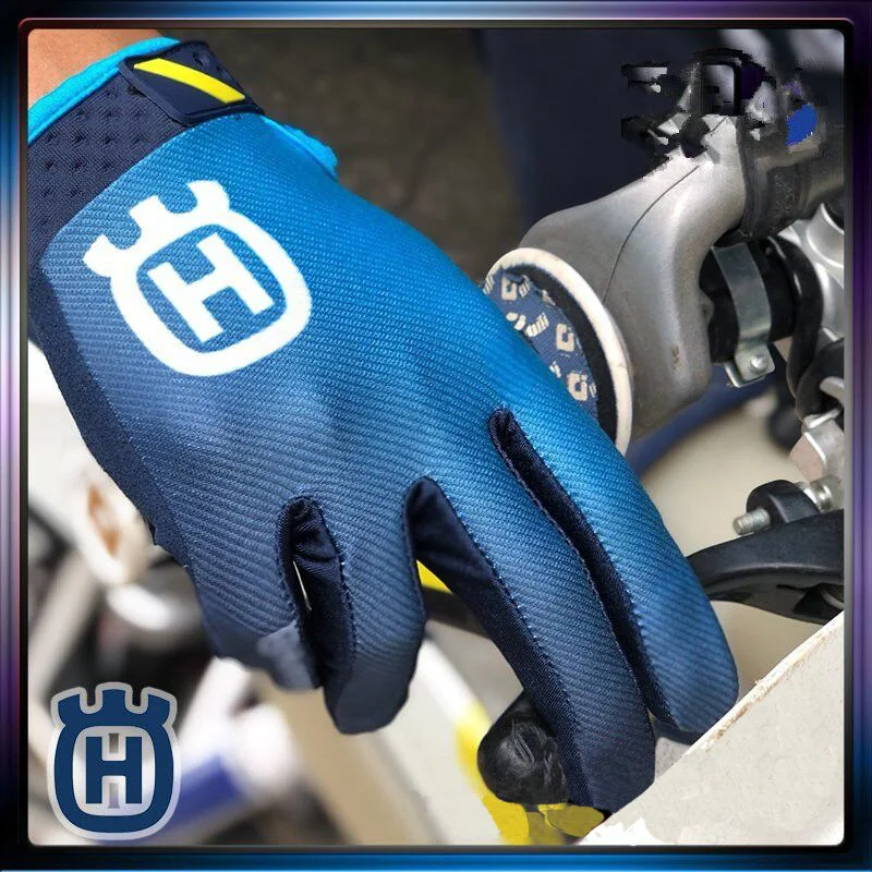

2019 Blue Husqvarna Fade MX Motocross Enduro BMX Moto Dirt Bike Motocross Gear off-road Racing GLOVES