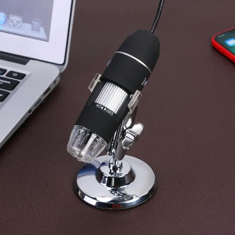 40-1000X увеличение USB цифровой микроскоп с OTG адаптер эндоскоп Лупа Диапазон фокусировки от 10 мм до 250 мм