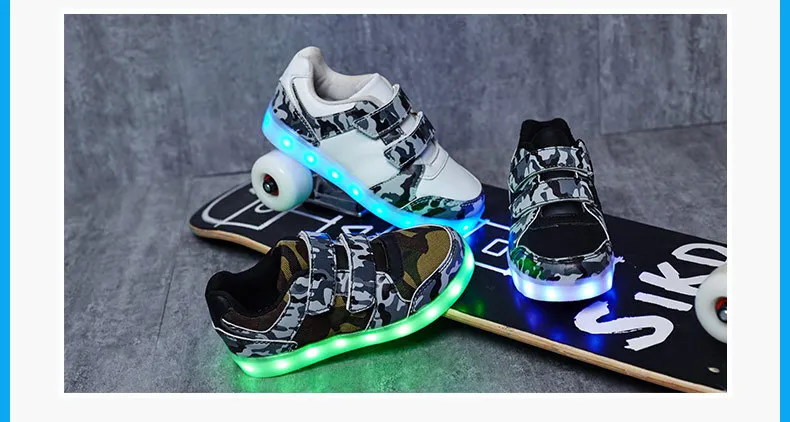Детские кроссовки с подсветкой обувь для взрослых USB Charing светодиодный светильник детская обувь для мальчиков дышащая сетка подошва tpr светящаяся Уличная обувь