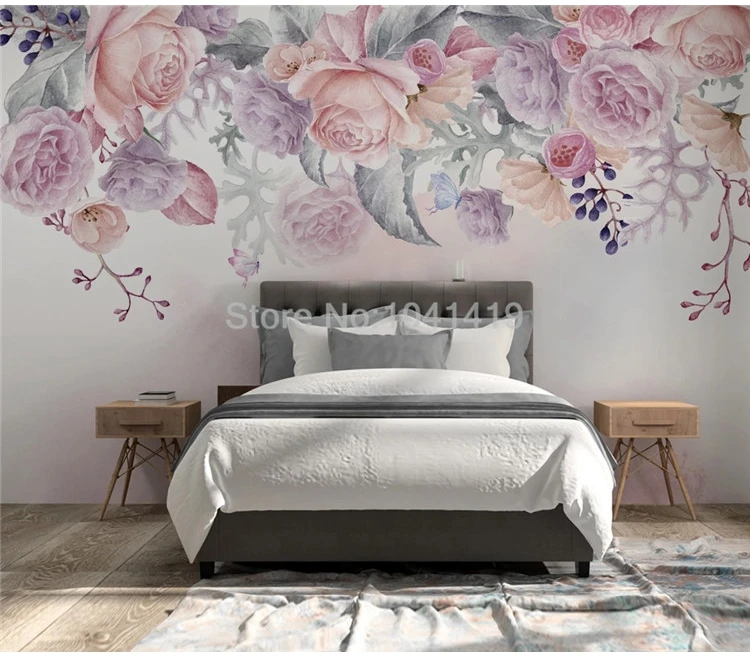 TV, sofá, murais personalizados, 3