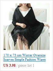 Women Black Warm Cashmere Pashmina Winter Scarf New Brand bufandas mujer New Warm Scarf Large Size Shawls Blanket Scarves